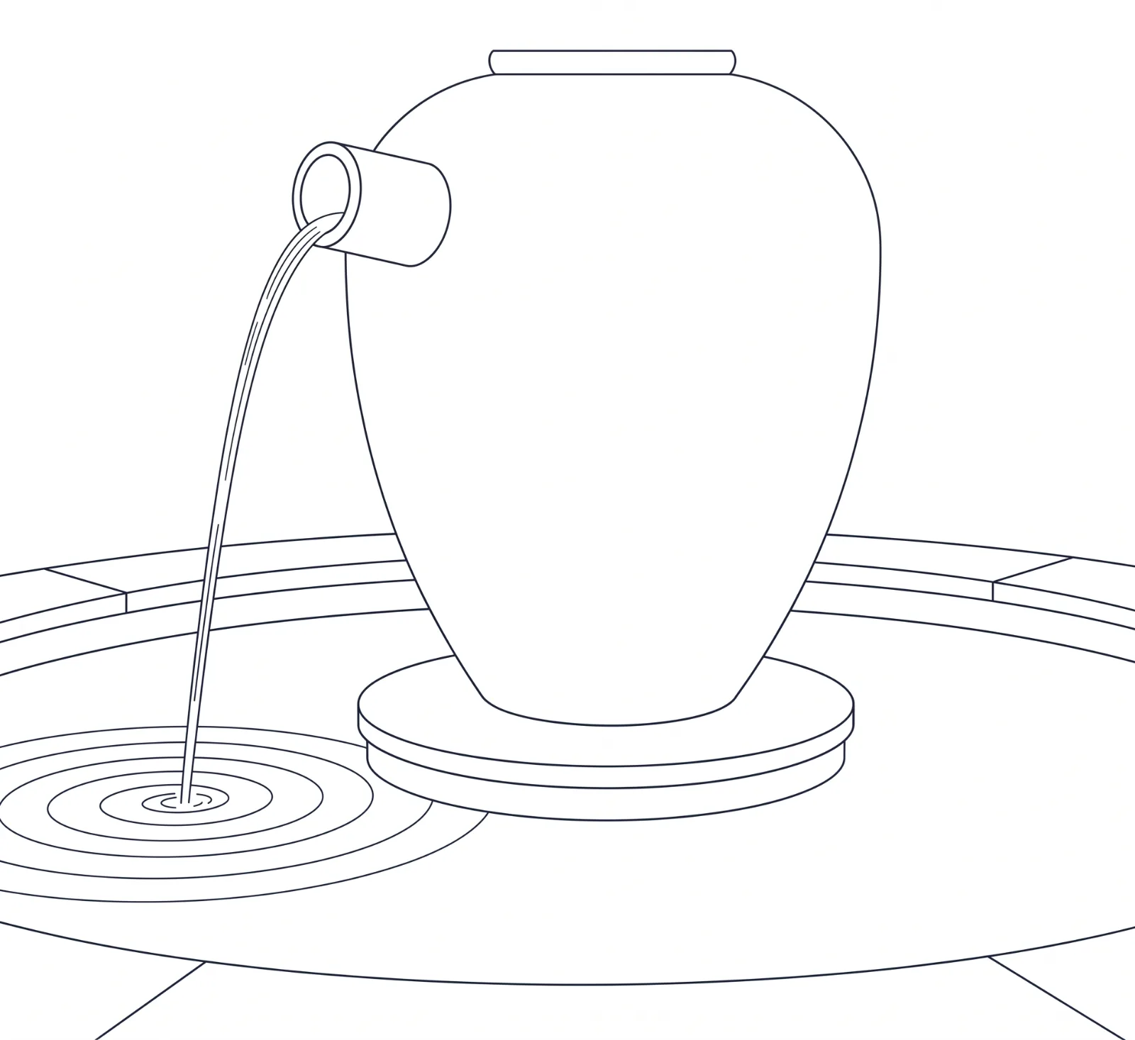 Nam Water Fountain technical drawing