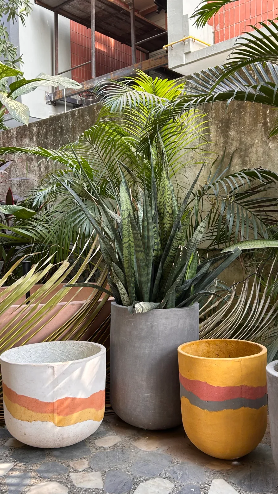 The Mumbai Planter — cast stone large planters