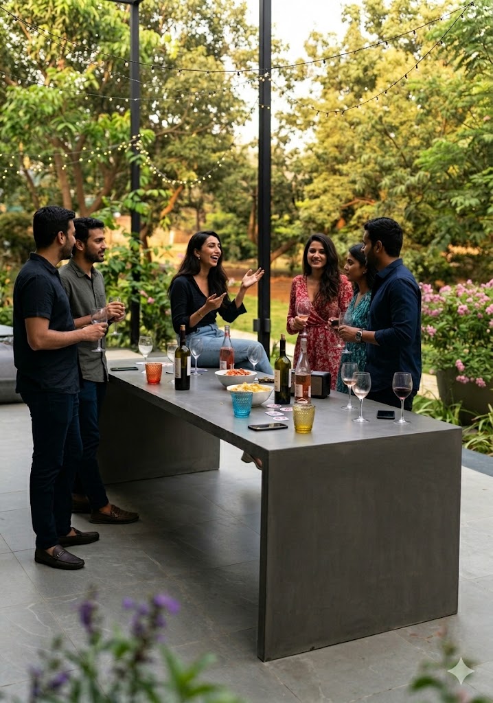 C Table — cast stone tables