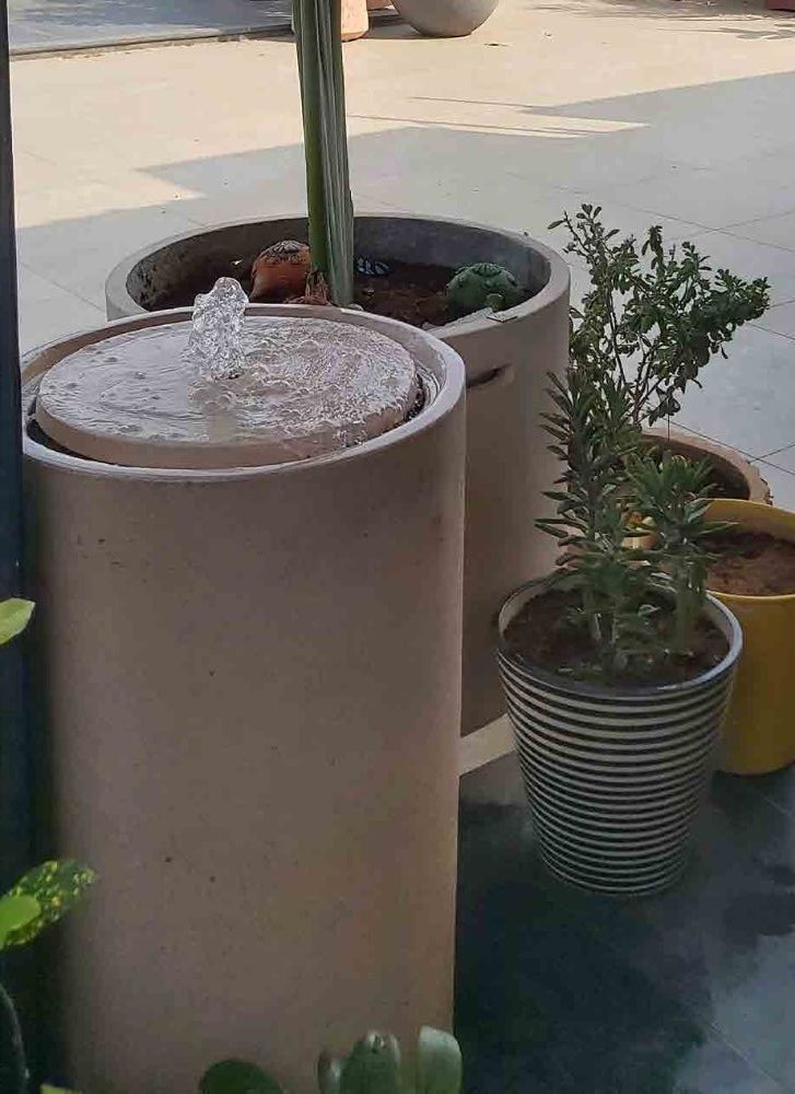 Cuboid Water Spring — cast stone water features