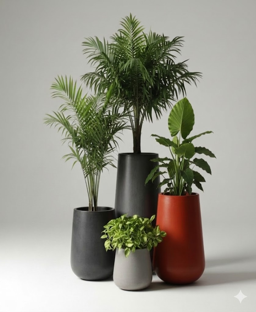 The Invert Planter — Geometric cast stone by Artemis