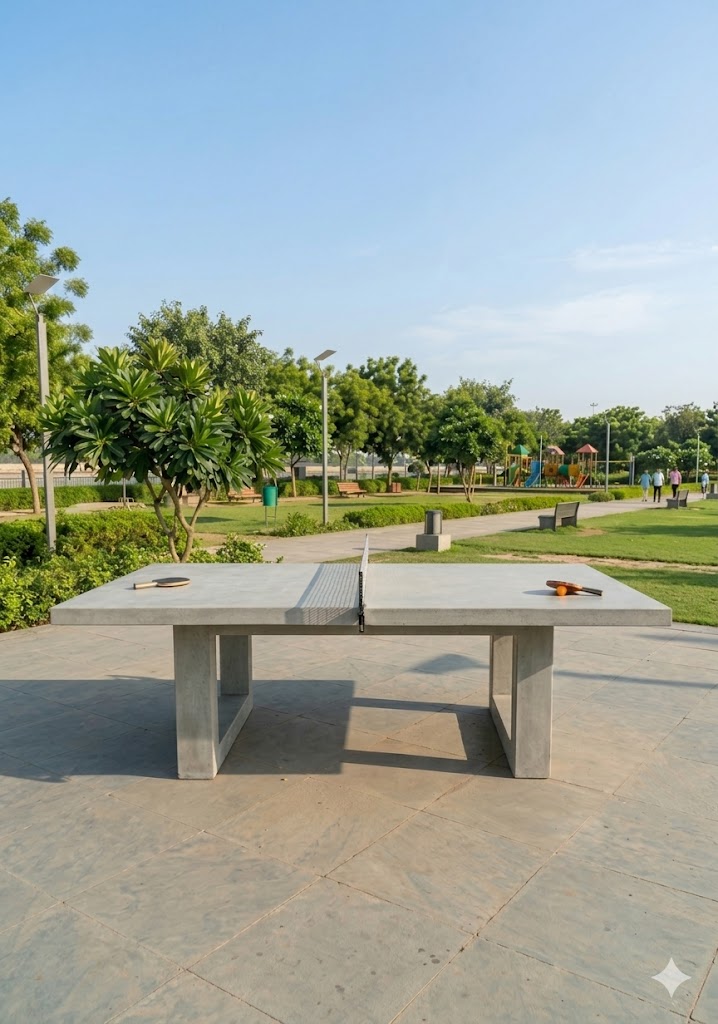 Table Tennis Table — cast stone tables